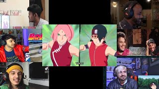 Sarada vs Sakura Reaction MashupBoruto episode 171 [upl. by Tizes]