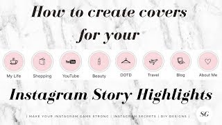 How to create Instagram Story highlight covers [upl. by Kosiur]