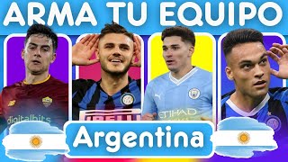 Arma tu EQUIPO Argentina  Elige un Jugador  Quizfútbol  Arma el Mejor Selección de Fútbol ⚽⚽ [upl. by Apfel74]