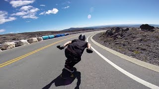 Longboarding Mt Ruapehu Freeride [upl. by Dahsraf]