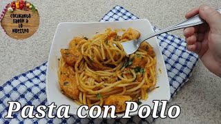 Pasta con PolloEspagueti Fácil y Delicioso [upl. by Rooney382]