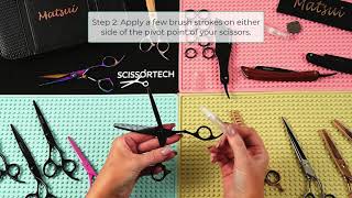 How to oil your Matsui Scissors [upl. by Ecitsuj309]