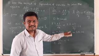 Application of Partial differential Equations Method of separation of variables1 [upl. by Elatsyrk]