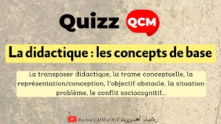 QCM  quizz autour de la didactique du français  quelques notions de base [upl. by Walden]