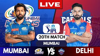 🔴 Live IPL Mumbai Indians Vs Delhi Capitals  Live Match MI vs DC  IPL Live Scores amp Commentary [upl. by Eirrok]