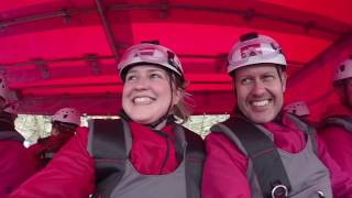 FASTEST ZIP LINE IN THE WORLDtested  Zip World Full Review  Velocity 2 Wales [upl. by Lemmie]