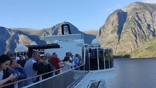 MSC Virtuosa 7 days Norwegian fjords day 4 Aurlandsfjord [upl. by Naud]