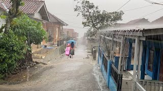 Super Heavy Rain and Thunderstorms in Village Life  Powerful Storm and Strong Thunder Sounds [upl. by Adiela249]