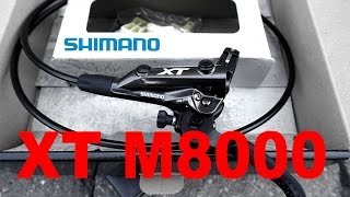 Shimano XT M8000 Brakes  Quick Look Unboxing [upl. by Hootman630]