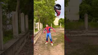 Spiderman vs Chainsaw Man  Spiderman turns into a giant 3D character The end of the bad guy shorts [upl. by Batruk]