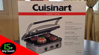 UNBOX amp TESTING The Cuisinart Griddler Series and Demo [upl. by Lenox519]