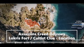 Lokris Fort  Cultist Clue  Location  Assassins Creed Odyssey [upl. by Babby9]