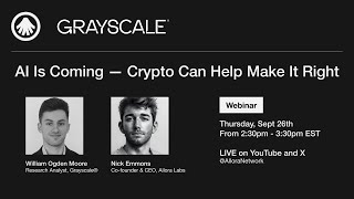 Live Webinar AI is Coming — Crypto Can Help Make it Right [upl. by Ty502]