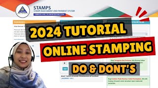 Complete Online Stamping Malaysia 2024  Do amp Donts E Stamping  Tenancy Agreement Bahasa Melayu [upl. by Katti]