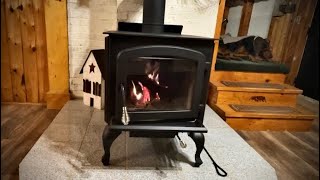 DIY Homestead Granite hearth and wood stove install [upl. by Airekal]