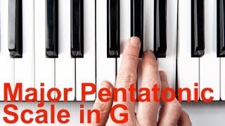 Major Pentatonic Scale in G  Keyboard Lessons [upl. by Sorcim]