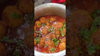 Chicken kofta curry recipe shortsfeed trendingshorts viralshorts [upl. by Ocicnarf729]