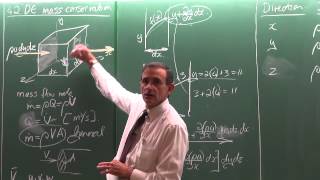 Lecture 17 2014 Continuity equation derivation [upl. by Aneis]