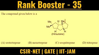 Classification of terpenesShort tricks for types of TerpenesIITJAM GATE and CSIRNET in hindi [upl. by Jessica348]