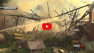 Feuer zerstört Teile von Landwirtschaftlichem Betrieb [upl. by Beaumont]