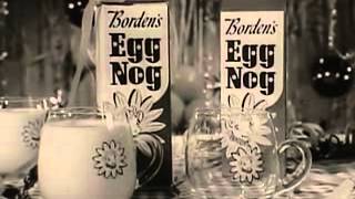 VINTAGE 60s BORDENS EGG NOG AD  ELSIE PROMOTING A CONCOCTION OF CHICKEN amp COW PRODUCTS EGG NOG [upl. by Cressy]