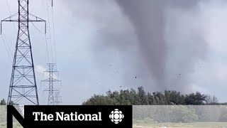 Deadly tornado strikes outside Montreal [upl. by Angell]