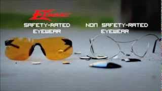 Edge Safety Glasses 22 Rifle Test [upl. by Nnadroj]