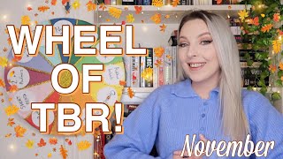 WHEEL OF TBR ✨ Books Ill be reading in November 2020 ✨ [upl. by Hgierb]