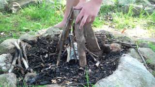 how to build a teepee fire [upl. by Hesper]