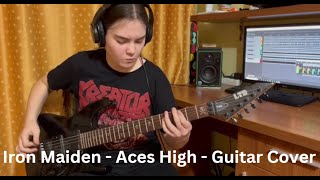 Iron Maiden  Aces High  Guitar Cover [upl. by Wanyen]