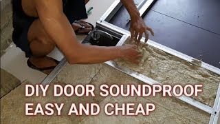 Very easy How to make Diy Soundproof room door studio karaoke home theatre [upl. by Euqinomahs]