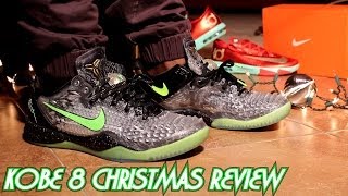 quotSSChristmasquot Kobe 8 W Onfeet Review Sharkeisha Specials [upl. by Enilrek387]