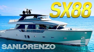 Sanlorenzo SX88 Yacht Interior Walkthrough at Miami International Boat Show 2020 [upl. by Ahsircal]