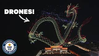 Incredible Drone Display is World’s Biggest Ever  Guinness World Records [upl. by Brooking]