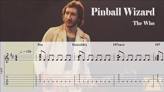 Pinball Wizard  The Who  Guitar Tab [upl. by Toddy90]