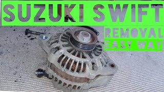 HOW TO REMOVE SUZUKI SWIFT ALTERNATOR EASY WAY [upl. by Fabozzi]