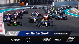 2024 Formula 4 UAE Championship Round 2 Race 1 [upl. by Mickie]