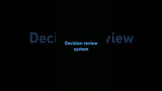 Full formed of DRS  Dhoni review system or decision review system [upl. by Deeann]