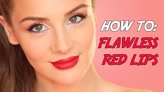 Ultimate Guide To Red Lips  Makeup Tutorial [upl. by Josiah]