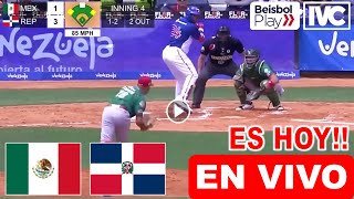 México vs República Dominicana en vivo donde ver a que hora juega México vs Dominicana resumen [upl. by Pernick936]