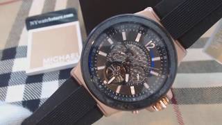 Mens Michael Kors Rose Gold Automatic Watch MK9019 [upl. by Eicart]