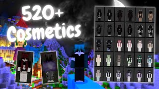 ✅520 SKINS with Custom Capes skin pack MCBE  Tutorial 120 [upl. by Bekaj]