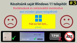 Windows 11 24H2  Készítsünk saját telepítőt 3  Tisztítsuk ki a szemetet vagyis csak félig FAIL [upl. by Alleiram958]