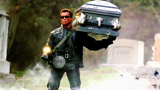 T850 with Coffin and M1919 Fight Scene  Terminator 3 Rise of the Machines Movie Scene HD [upl. by Hawken206]