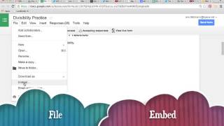 Weebly  Embedding a Google Form on a Website [upl. by Mccomb]