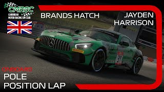 Jayden Harrisons Pole Lap l 2024 British Grand Prix l GT4 International Championship [upl. by Asi712]