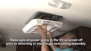 How To Install a Deluxe Free Delivery AC Ceiling Assembly RVDIYChannelcom [upl. by Bower294]