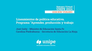 2803Lineamientos de política educativa Programa quotAprender producción y trabajo [upl. by Peregrine]