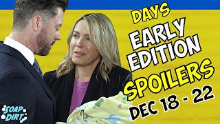 Days of our Lives Early Weekly Spoilers Dec 1822 EJ Tells Nicole to Give Back Baby days dool [upl. by Llehcnom]