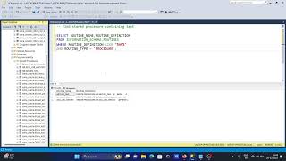 Find stored procedure containing text  SQL Server [upl. by Mitzl]